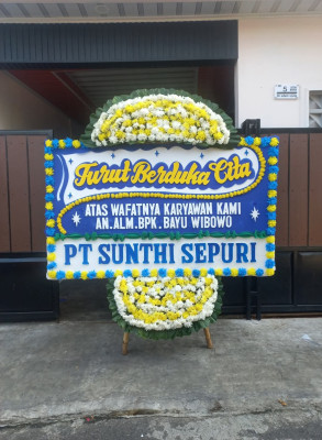 Papan Bunga Duka di Glagah